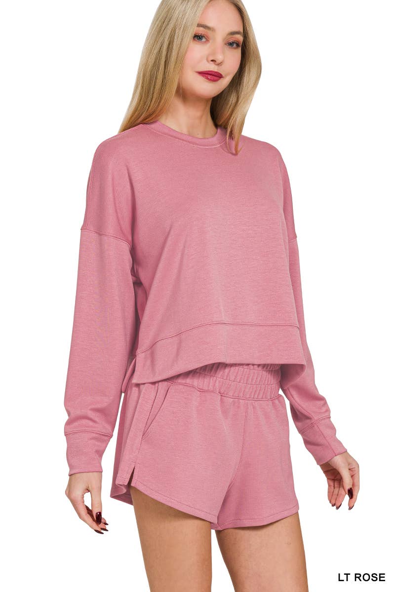 42POPS – wholesale Lounge set – Women's – `.Scuba Top & Dolphin Shorts 2PC Set31