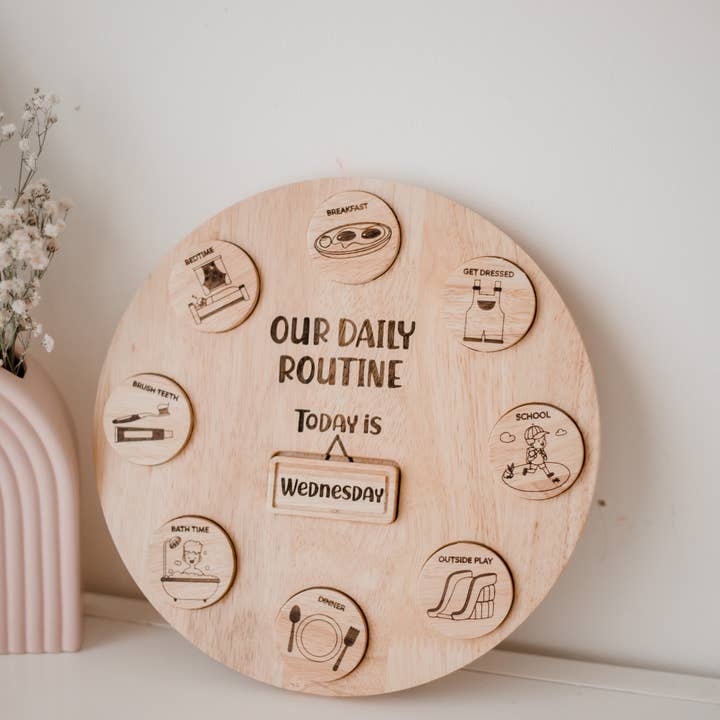 Q Toys - Wholesale Wood toy – Child - Daily Rountine Circle3