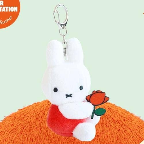 Wholesale Miffy, Snuffy, Boris Face Plush key Chain, Bag Charms
