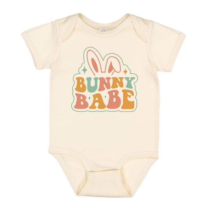 Itsy Bitsy Bella Co - Wholesale Bodysuit (Non-Footed) - Baby - Bunny Babe Funny Easter Baby Bodysuit