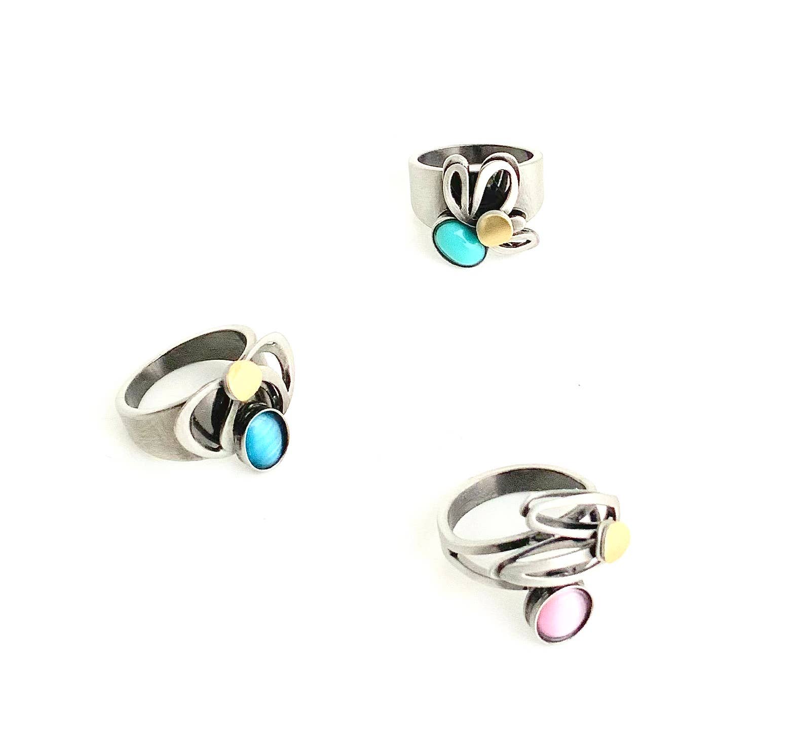 Christophe Poly / Crono Design - Wholesale Jewelry Set - RINGS Prepack (DR12)  - 15 Rings & Free Displays65