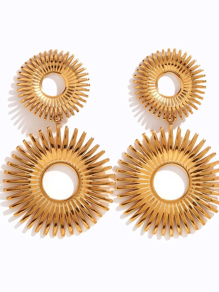 Double burst earrings for wholesale by OliviaBlair Designs
