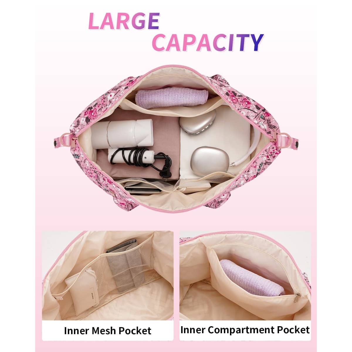 wandf – Großhandel Weekender-Tasche – Unisex – Gesteppte Schultertaschen Flugzeug Reisetasche Unter Sitz Tasche16