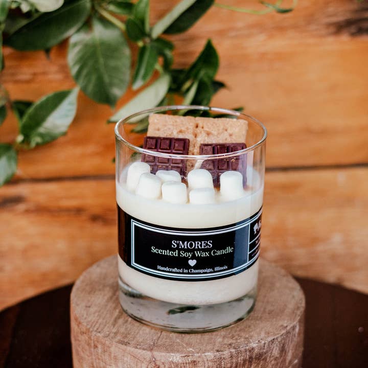 Fire Doll Studio - Wholesale Jar/Filled Candle - 8 oz S'mores Soy Wax Candle