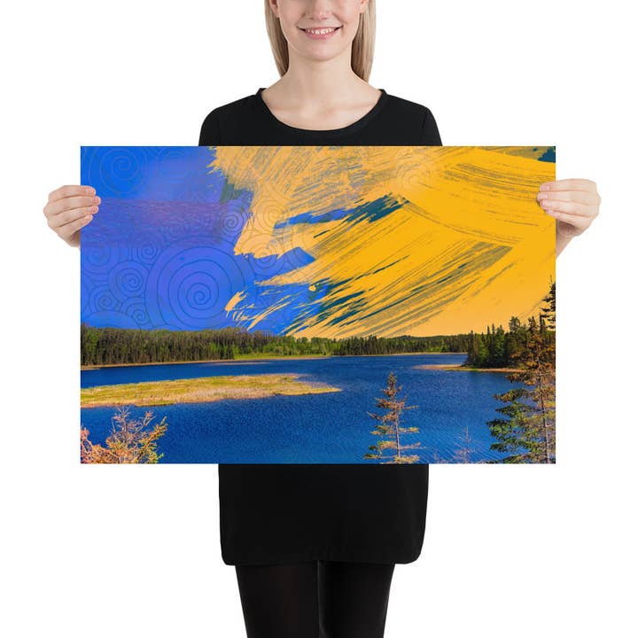 Summer's Paint Poster for wholesale by Hutkart Studio