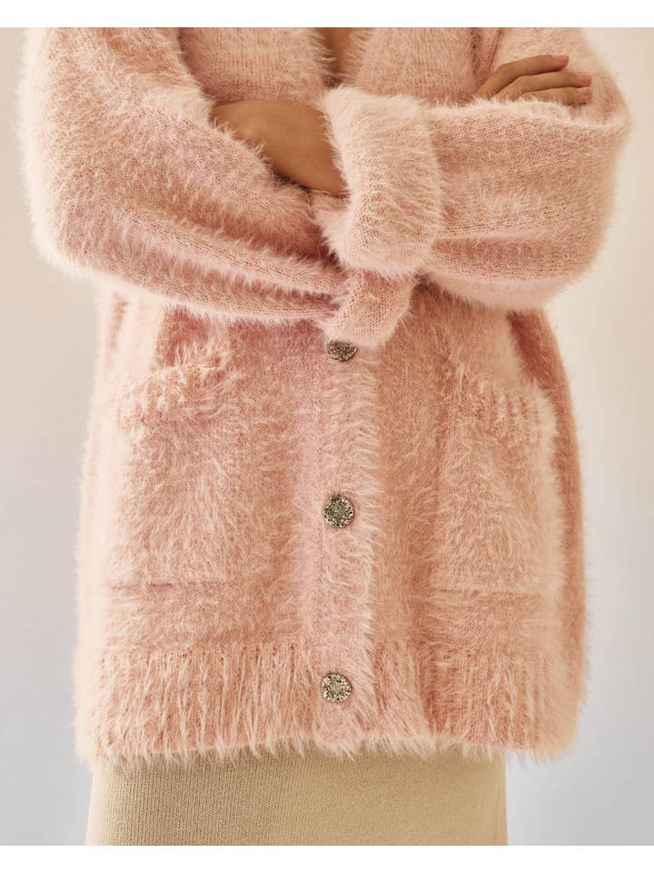 Nenya Fashion Limited – wholesale Cardigan – Women’s – Safira Fluffy Yarn Cardigan3