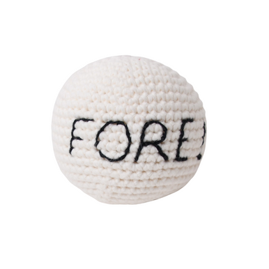 Our Green House - Wholesale Handheld Rattle - Baby - Organic Baby Rattle - Golf Ball1