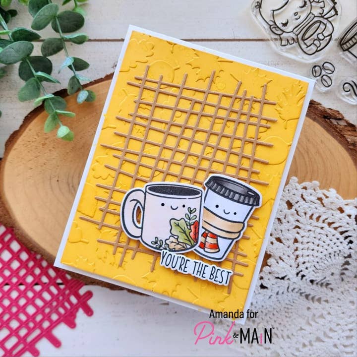 Pink and Main - Wholesale Craft Supplies - Crosshatch Background Die2