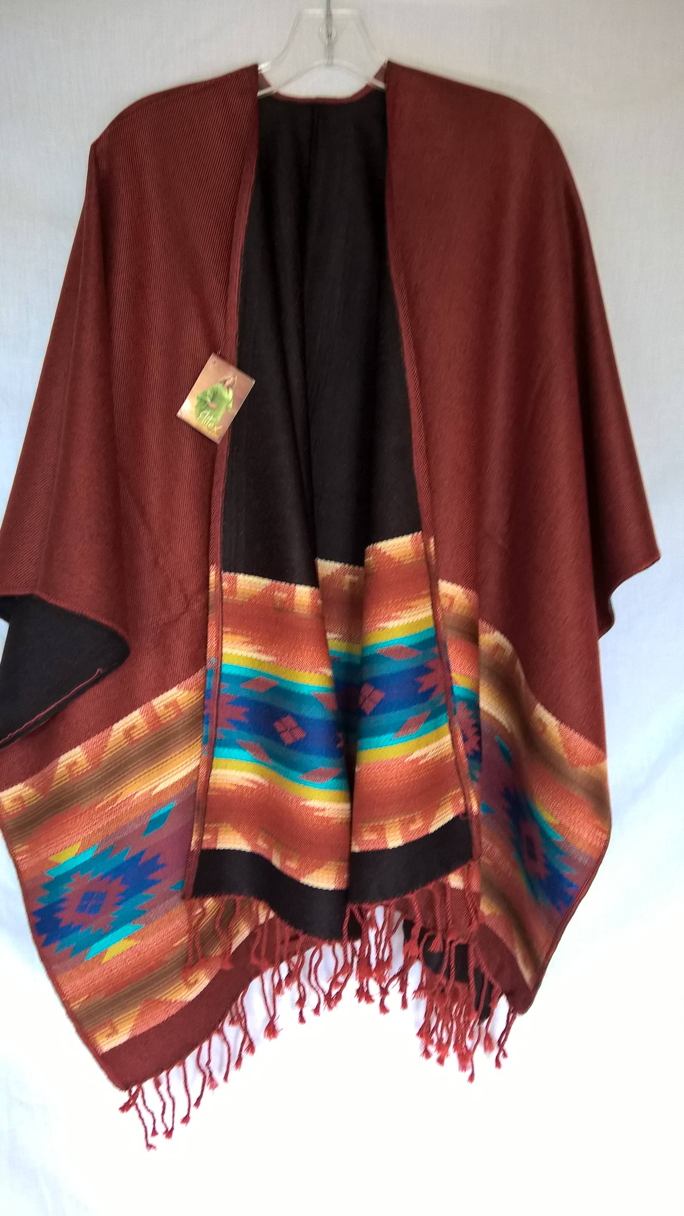Treasure of ANDES - Venta al por mayor Poncho - Mujer - Poncho Andino Artesanal REVERSIBLE Unisex ENVÍO GRATIS34