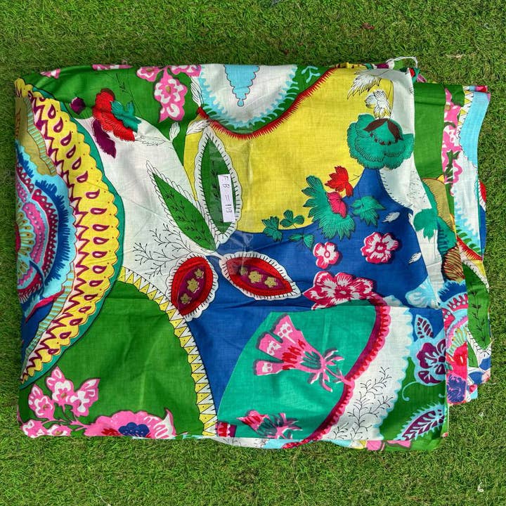 bhavnas boutique – Engroshandel Stofmaling – Luksus bomuldsstofbloktrykt stof Dametøj4