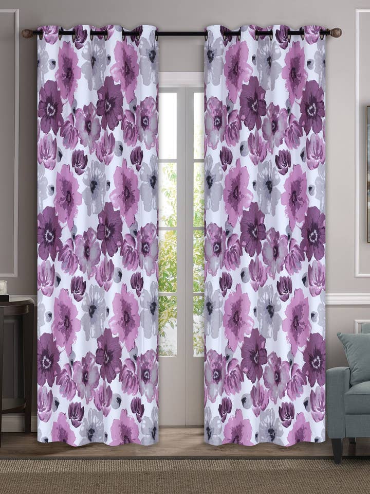 2pc rum mörkare fönster gardin paneler genomföring topp mörkläggningsgardiner fönster behandling för wholesale av Jenin Home Furnishing Inc