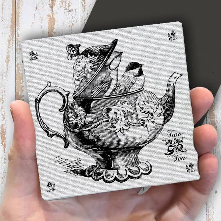 Avery Lane Gifts – wholesale Magnet – Tekanna med fåglar, kylskåpsmagnet0