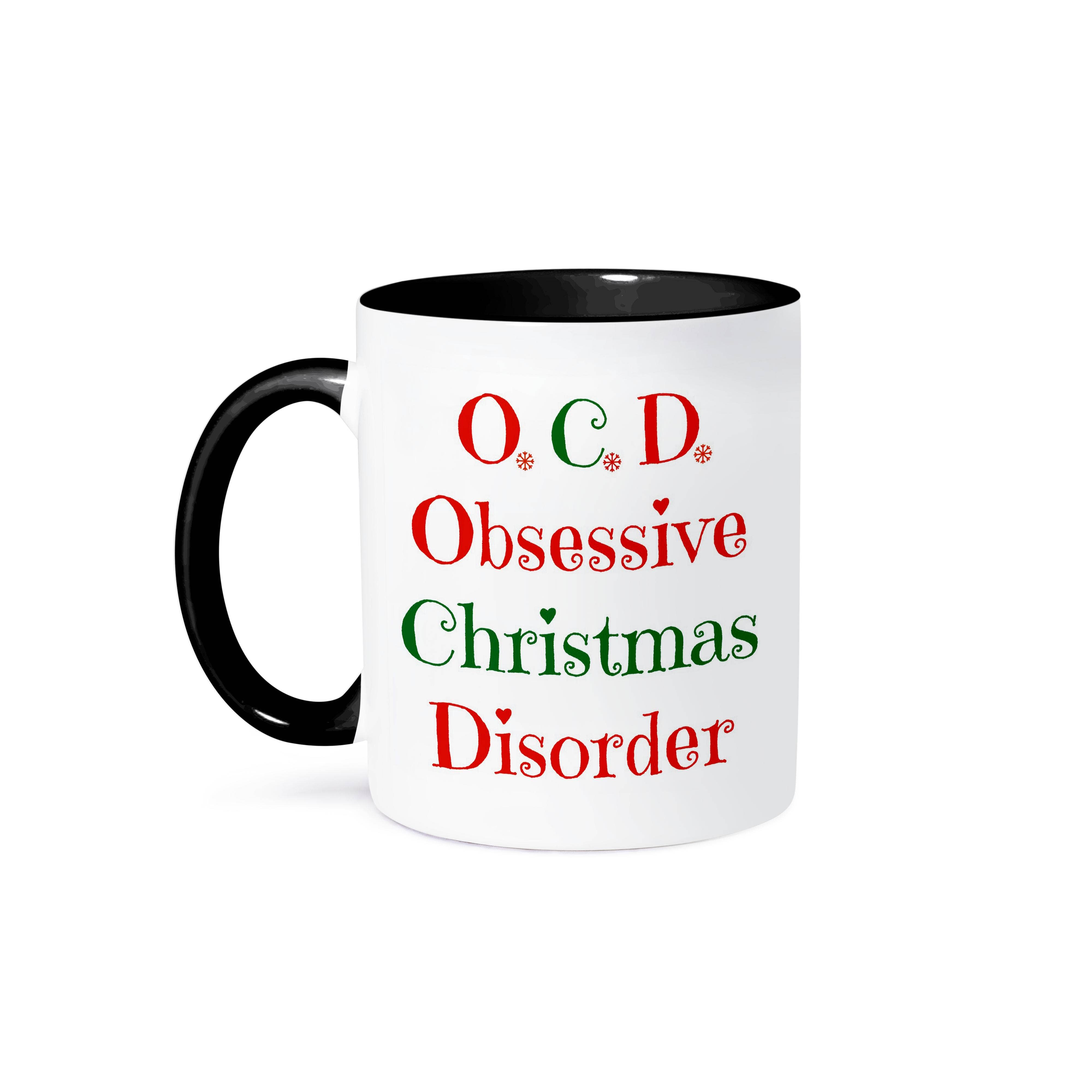 3dRose – Engroshandel Kaffekrus – 3dRose, O.C.D. Obsessiv Jul Forstyrrelse, grønne og røde bogstaver, Krus0