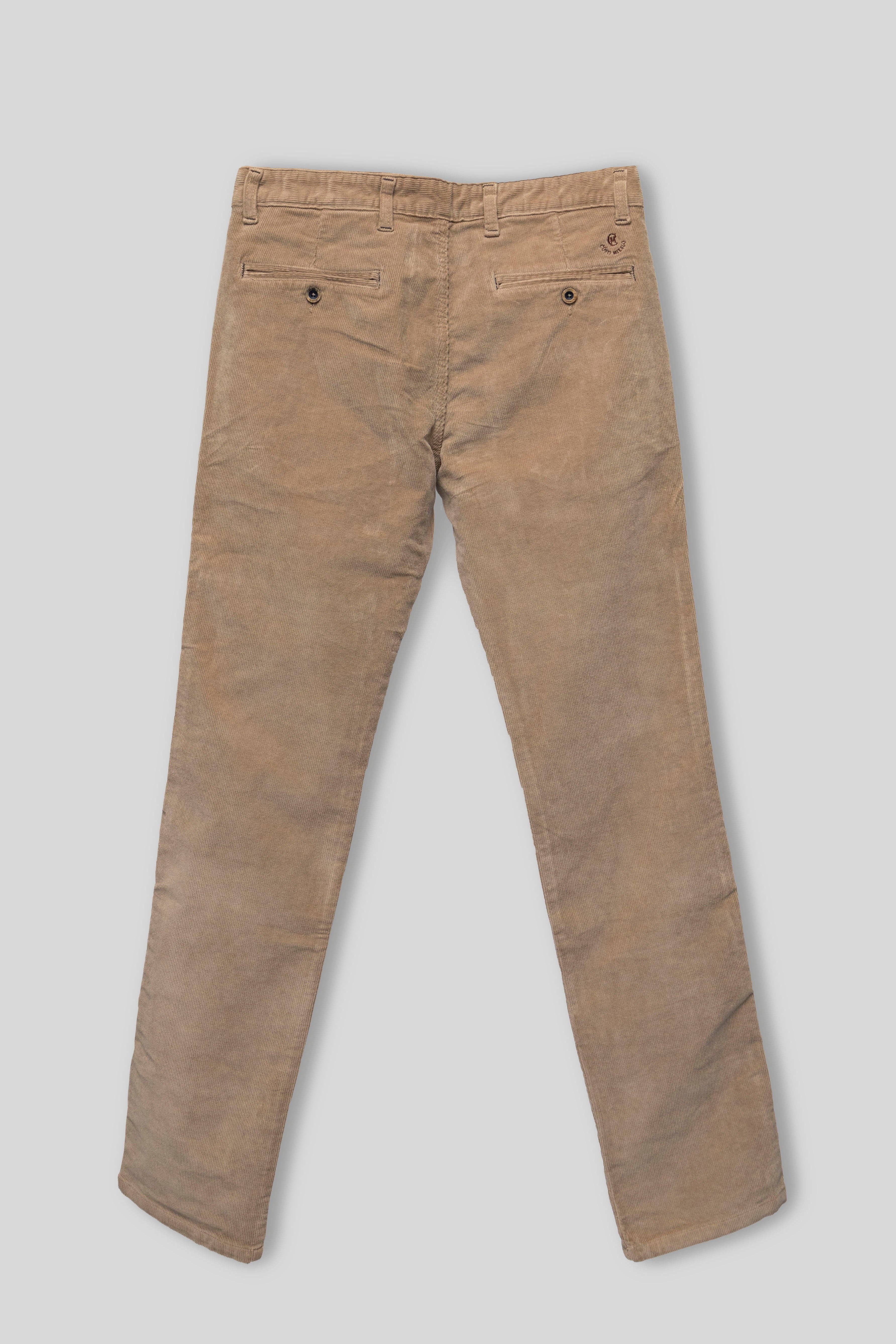 Custi Mikelo: Made in Spain - Wholesale Pants - Men's - Beige Corduroy Trousers3