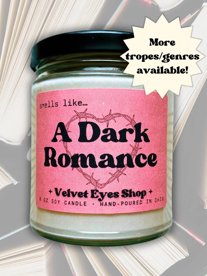 Bougies aux Tropes/Genres Littéraires pour la vente par Velvet Eyes Shop