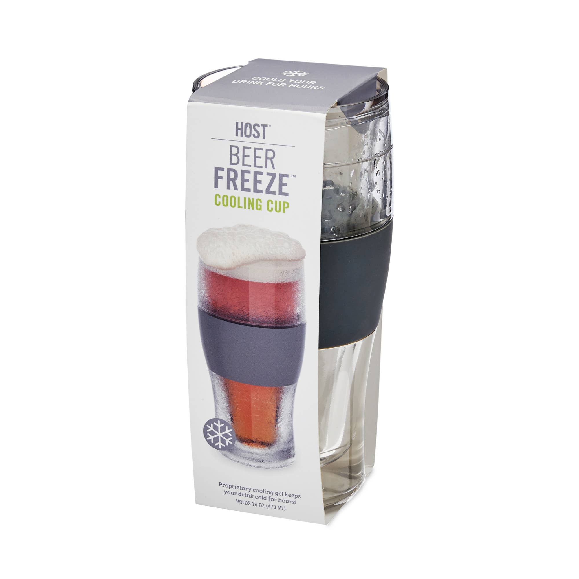 HOST - Wholesale Insulated Mug/Tumbler - Beer FREEZE™ Cooling Cup Insulated with Cooling Gel in Gray1