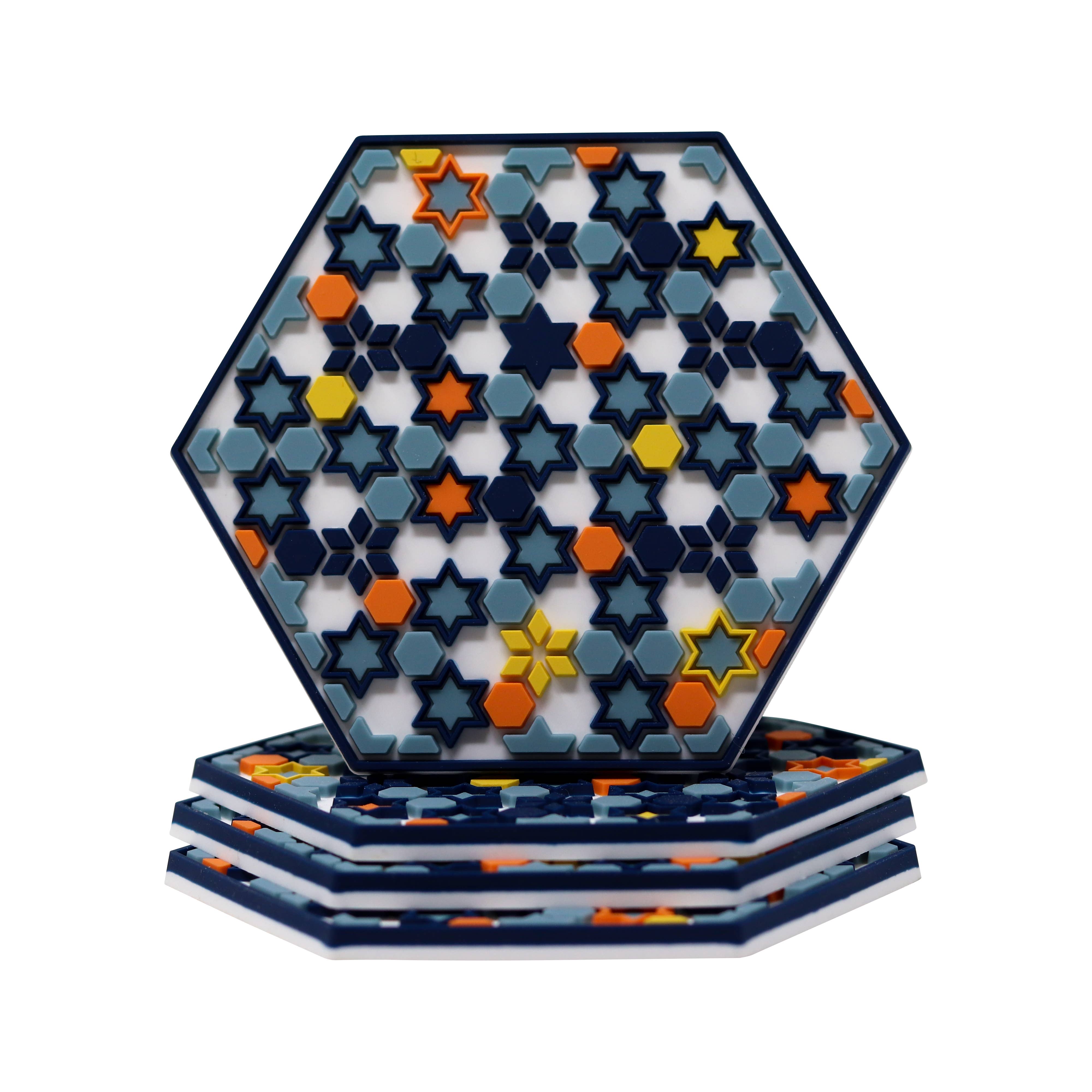 Mosaic Homeware - Vendita all'ingrosso Sottobicchiere - Sottobicchieri Stars of Mars - Set di quattro