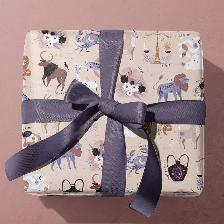 Geschenkpapier mit Sternzeichen-Motiv | Geschenkpapier zum Basteln für den Großhandel von Sister Paper Co.