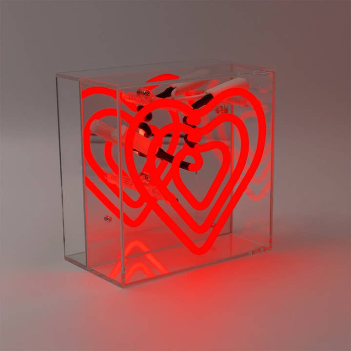 Locomocean - Wholesale Neon Sign - 'Heart' Mini Acrylic Box Neon Light