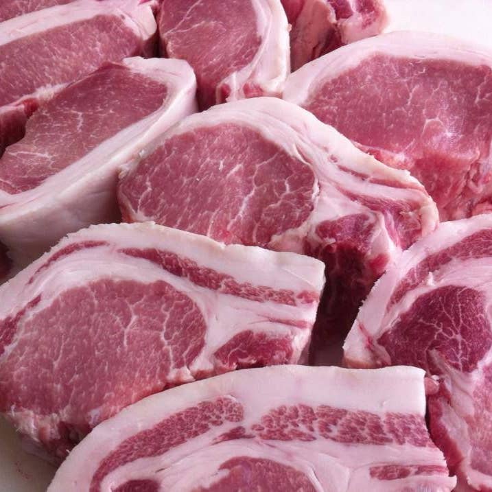 Cheshire Pork - Wholesale Pork - Bone In Center Cut Ribeye Chops, 2 8oz chops4