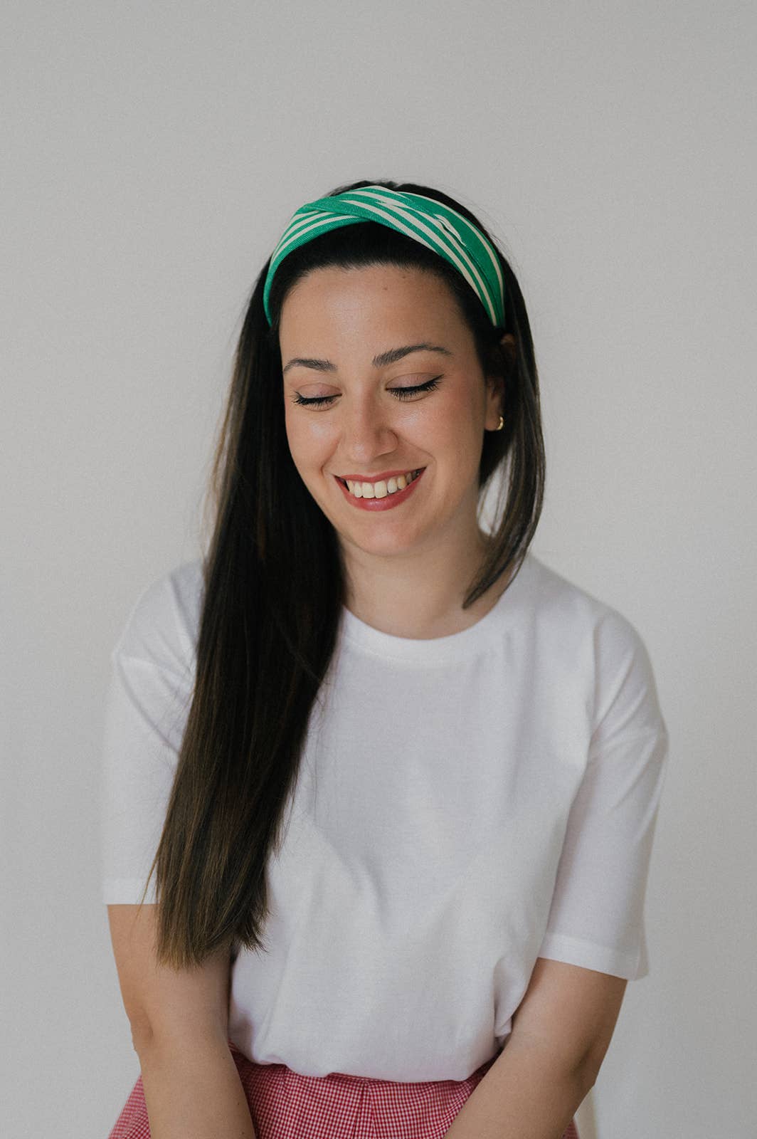 Nuevemi - Wholesale Fashion Headband - Women's - Green Striped Headband3