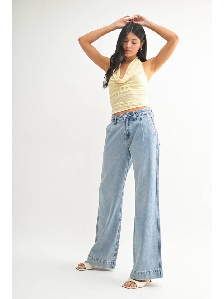 JBD - Wholesale Jeans - Women's - DP839 - LT - Lightweight Drapey Relaxed Trouser