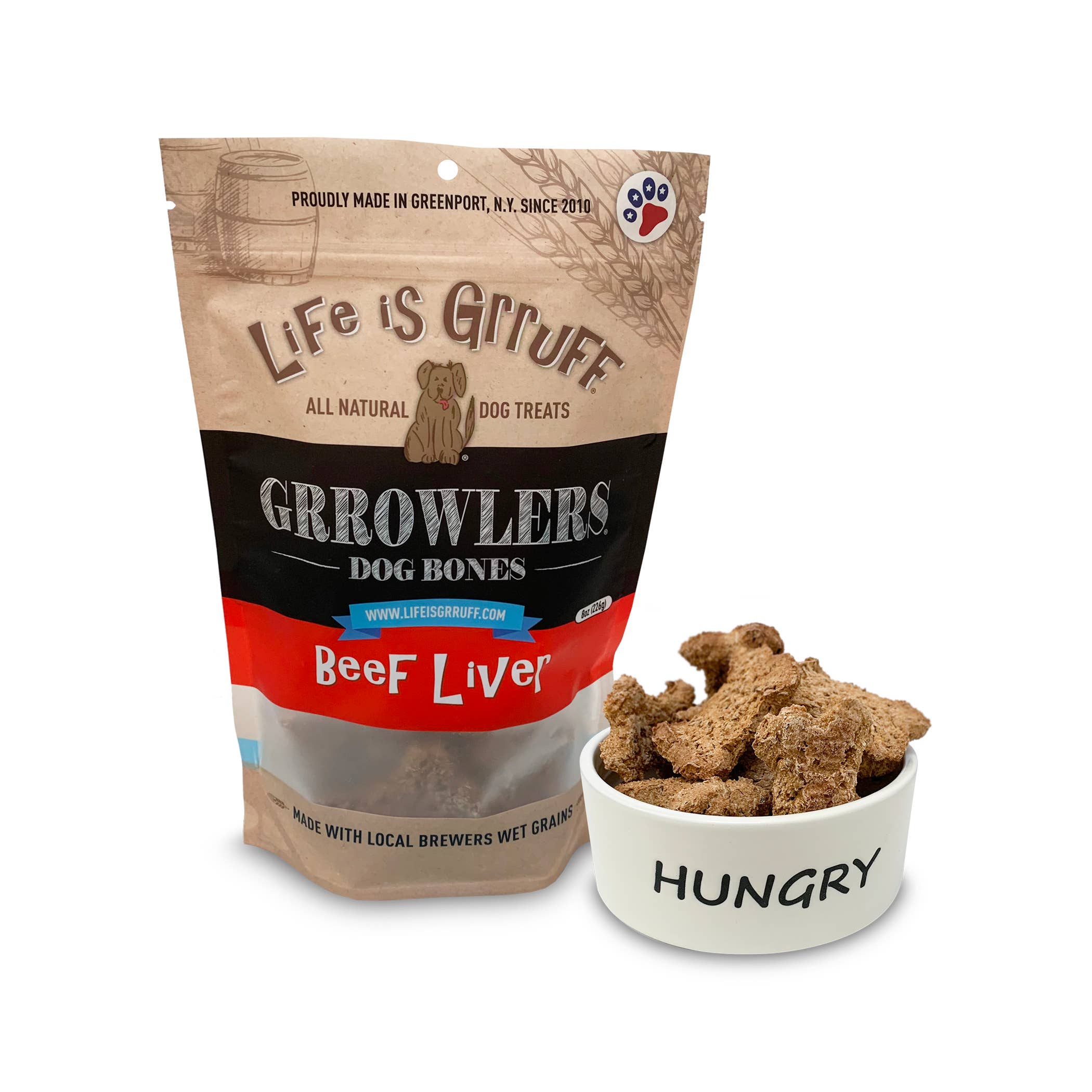 Life is Grruff - Wholesale Pet Treats - Dog - 8 oz Grrowlers Healthy Dog Treats2