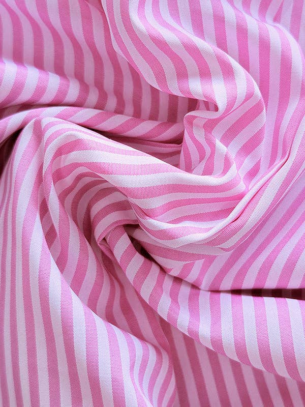 Sheer Trend - Wholesale Button Down Shirt - Women's - Long Sleeves Loose Asymmetric Split-Joint Striped Lapel Blouses10