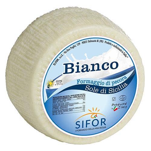 Sapori Di Sicilia Imports - Wholesale Cheese - Sifor Sfizioso Primo Sale Sicilian Pecorino Bianco Cheese, 1 lb.0