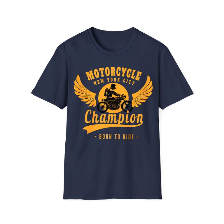 Emogifts - Wholesale Screen Printed T-Shirt - Unisex - Motorcycle Champion T-Shirt3