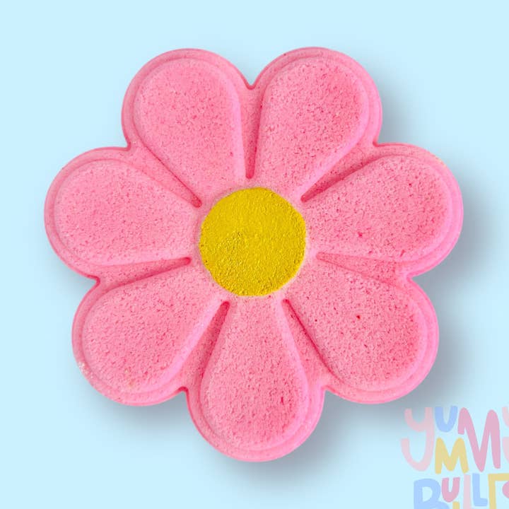 Bath Fizz - Daisy Pink - 150 g for wholesale by Yummy Bubbles