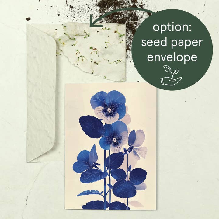 Botanopia - gifts , decor and cards for plant lovers - Wholesale Birthday Card - Viola | Everyday Greeting Card | birth month flower birthday8