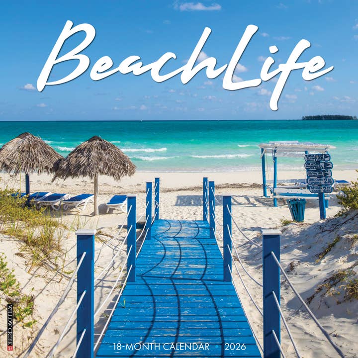 BeachLife 2026 Wall Calendar for wholesale by Willow Creek Press & Gifts