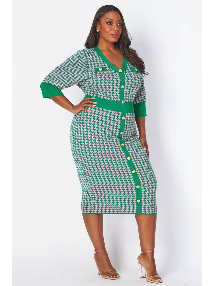 Green Plus Dress for wholesale on Faire