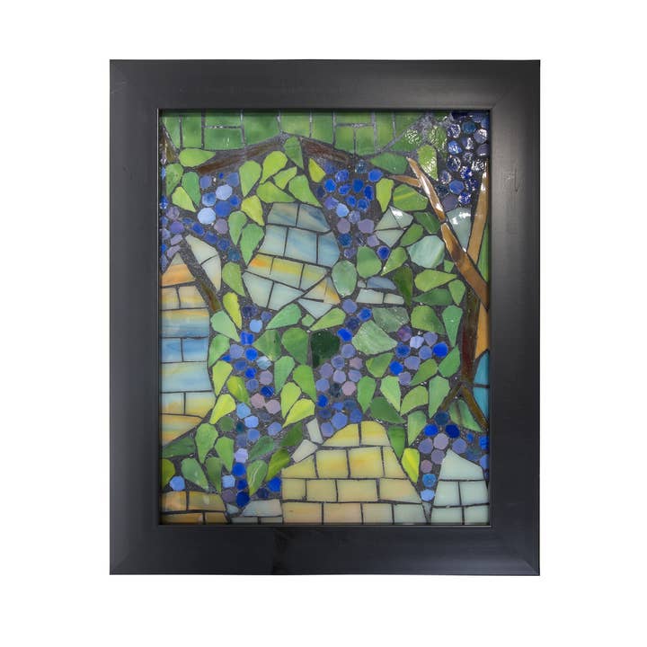 Snowball Wisteria Mosaic Art Glass Suncatcher Window Hanging for wholesale by Dale Tiffany