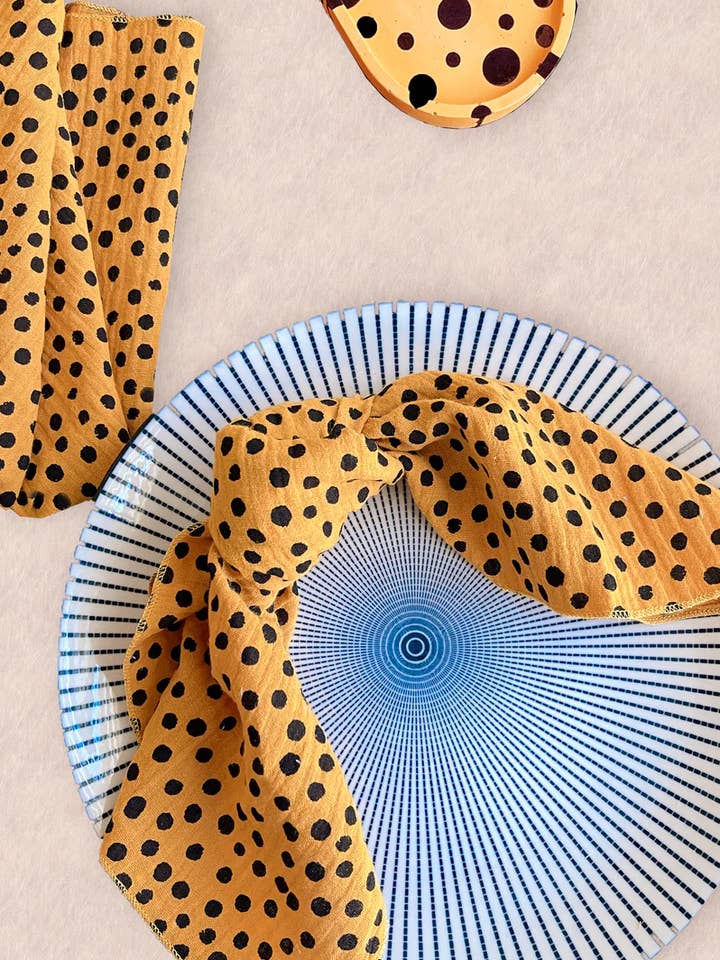 Cheetah Gauze Napkins for wholesale by Dessato Home Decor & Accessories