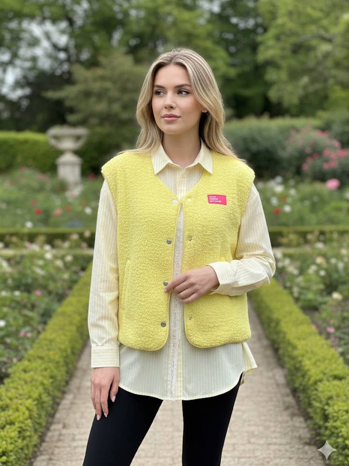 Faux fur vest for wholesale by VICTORIA&ISAAC