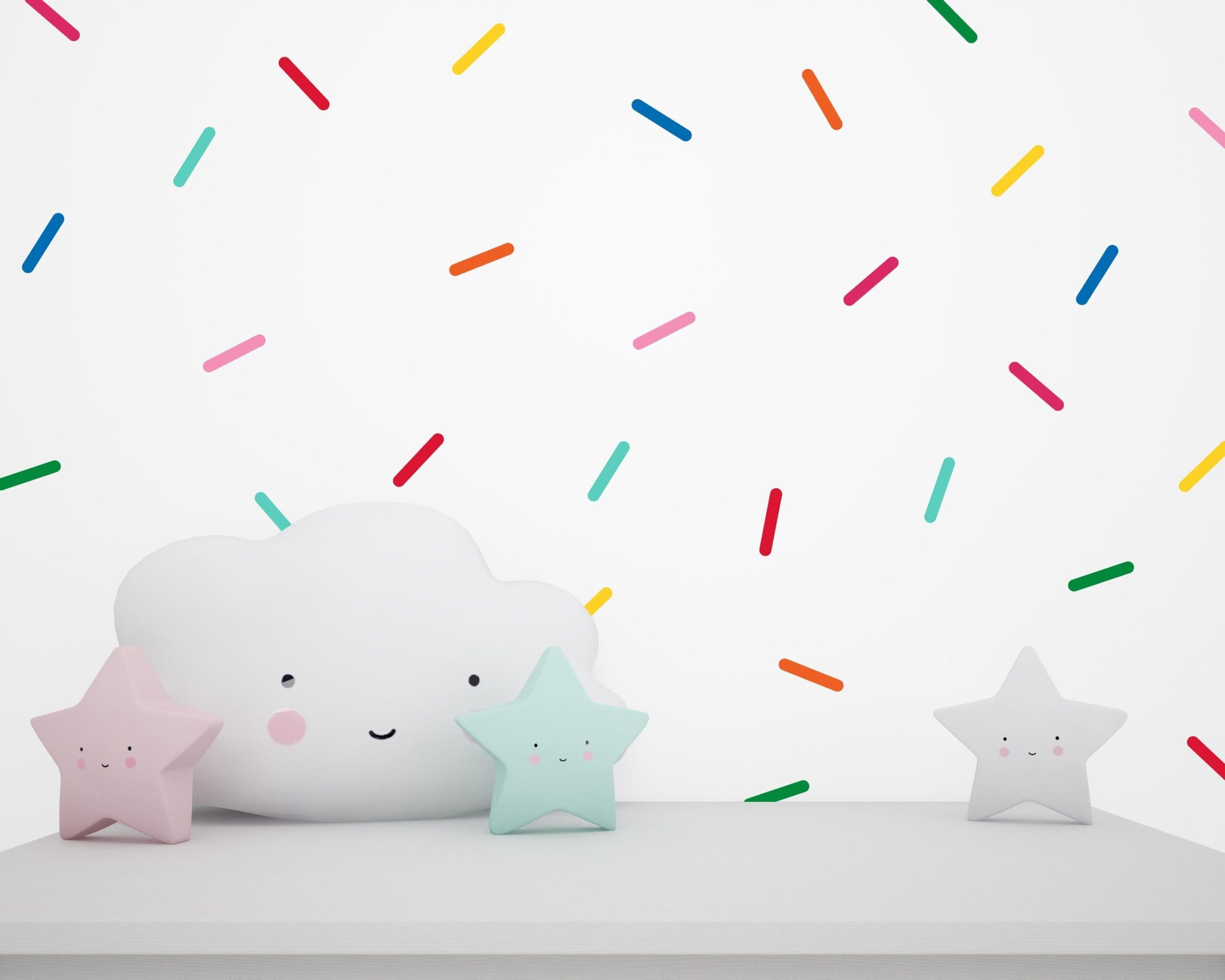 Decals Online – wholesale Wall decal/stickers – Pack of 160 Sprinkles Wall Decal Set, Confetti Wall Decals, Peel and Stick Colourful Wall Stickers, Nursery Decals, Modern Wall Decals0