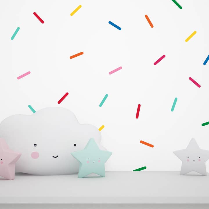 Decals Online – wholesale Wall decal/stickers – Pack of 160 Sprinkles Wall Decal Set, Confetti Wall Decals, Peel and Stick Colourful Wall Stickers, Nursery Decals, Modern Wall Decals