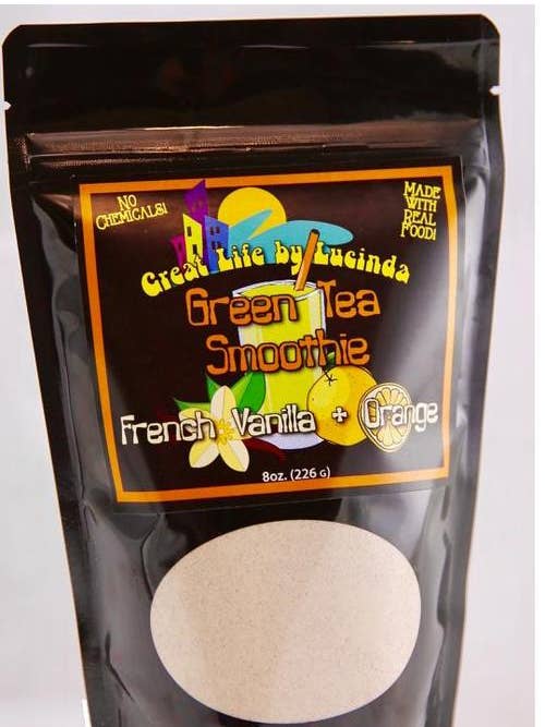 Lucinda's Orange Vanilla Green Tea Smoothie Mix for wholesale by Great Life By Lucinda