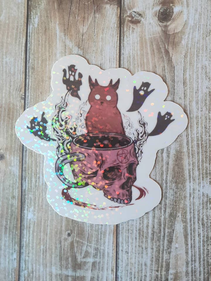 Sticker voor hekserijkatten, sticker voor heidenen voor wholesale door Unsupervised Art