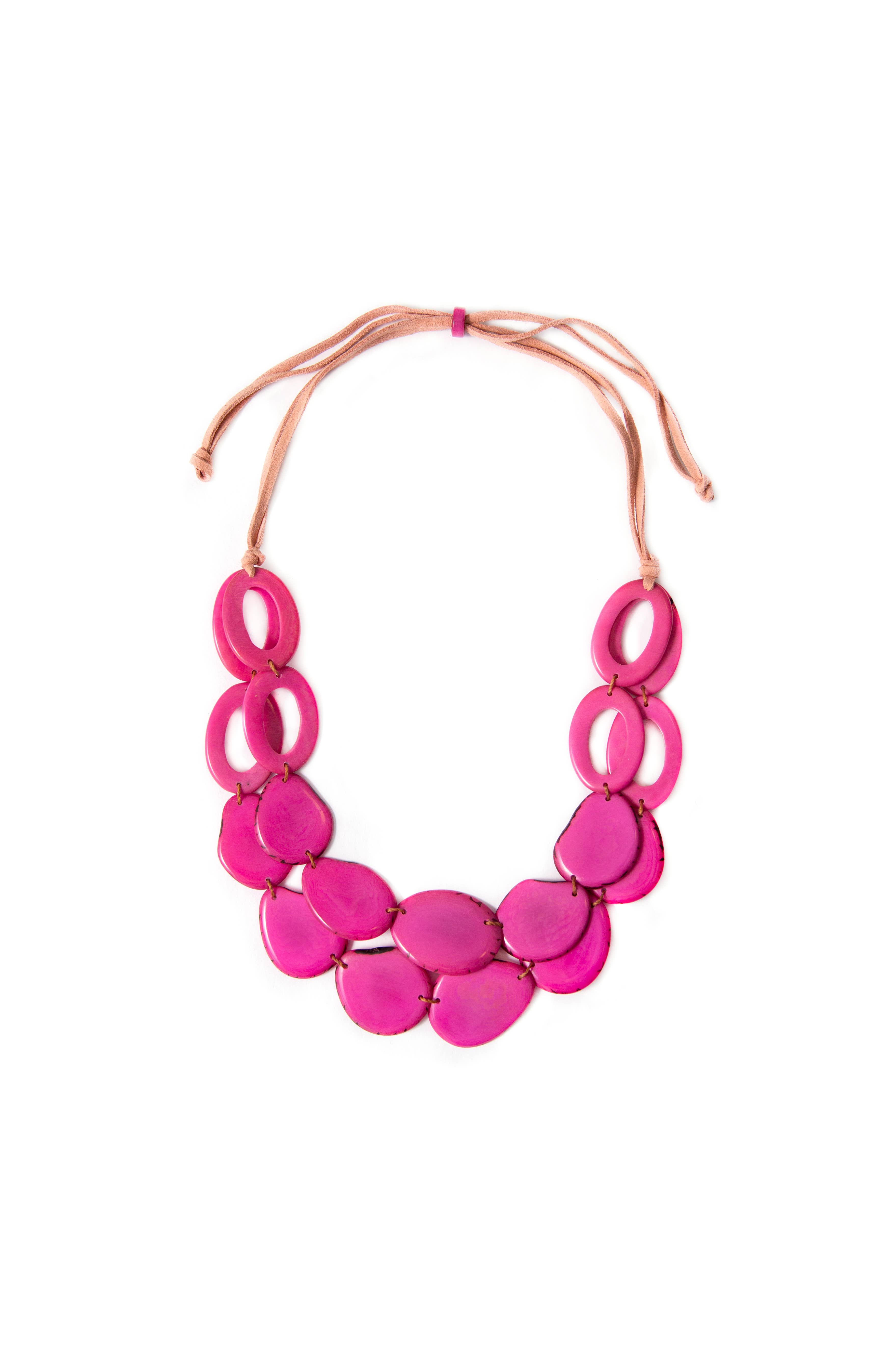 Organic Tagua Jewelry - Wholesale Bib Necklace - Africa Necklace23