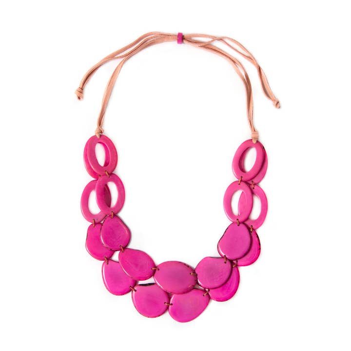 Organic Tagua Jewelry - Wholesale Bib Necklace - Africa Necklace23