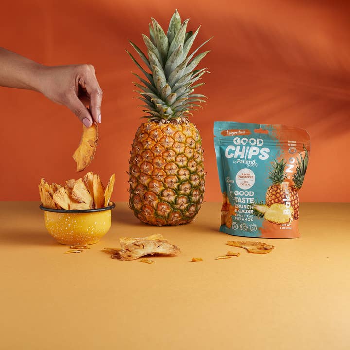 GOOD CHIPS by Paramo Snacks - Wholesale Chips - Baked Pineapple Healthy Crispy Chips 1oz
