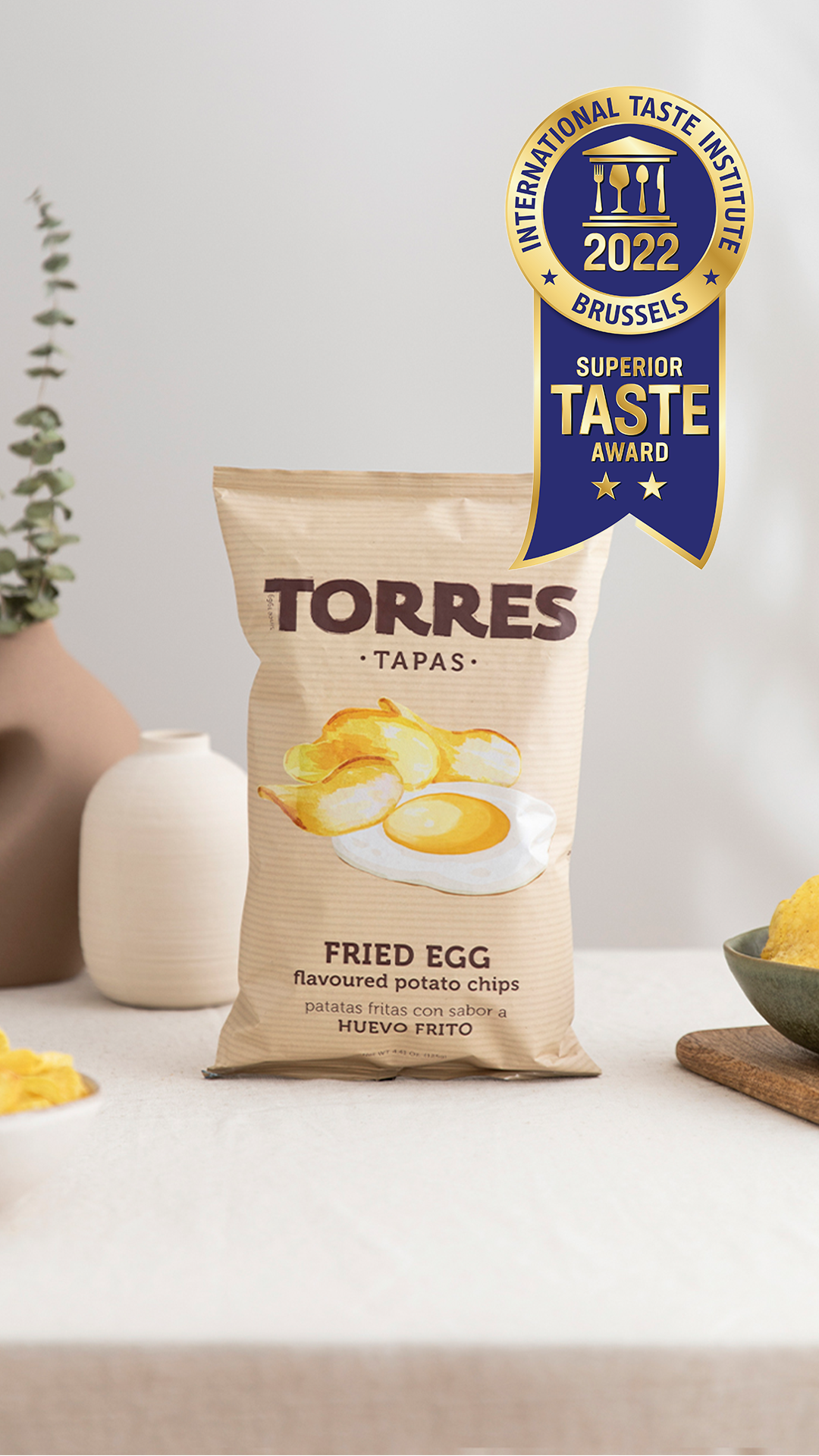 Patatas Torres - Wholesale Chips - Torres Tapas Fried Egg Flavor Potatoes 40G1