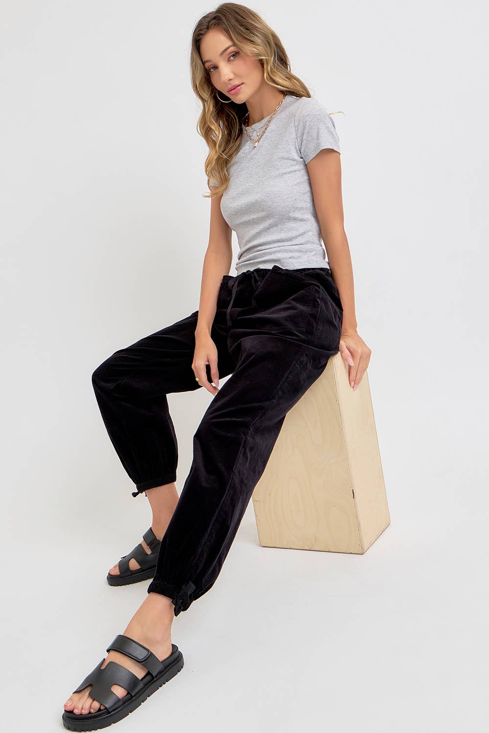 Sweet Lovely by Jen – wholesale Lounge Sweatpants/jogging bottoms – Women's – CORDUROY PULL-ON-PANTS/JOGGER35