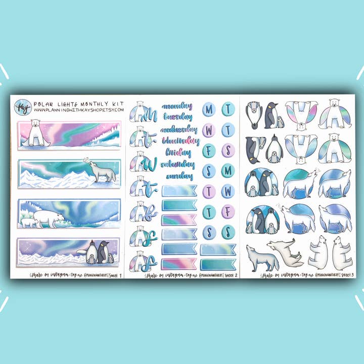 Kit mensile Polar Lights per la vendita all'ingrosso da parte di Planning With Kay