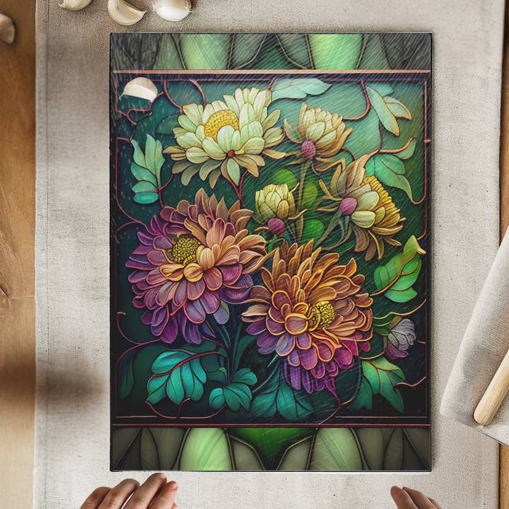 Tempered Glass Cutting Board: Mum Charcuterie Board for wholesale by Fernville Creations