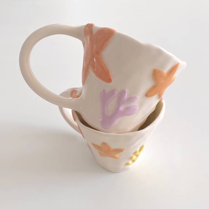 Pipa and Happy - Wholesale Coffee Mug - Coral mug