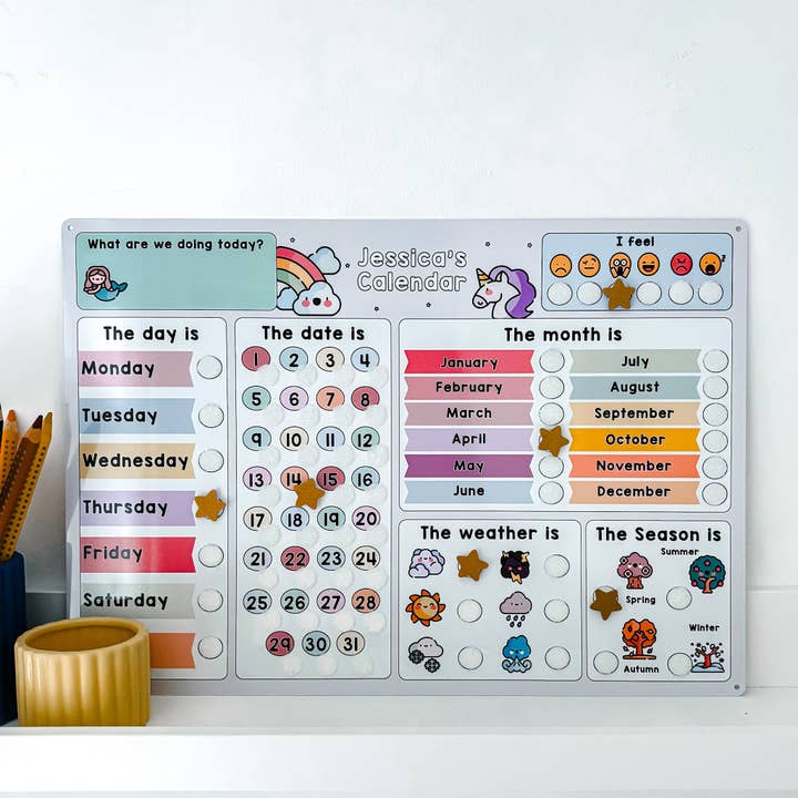 Personalisierter Einhorn-Kalender für Kinder für den Großhandel von Craftly Ltd